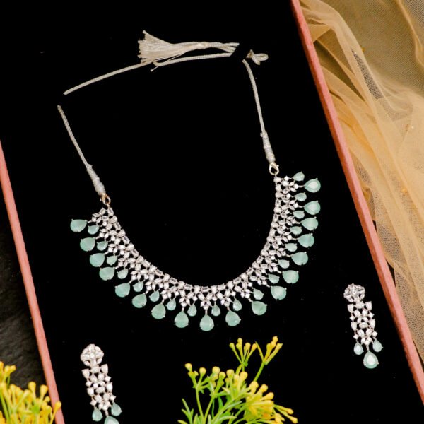 Unique American Set Design in Pastel Colors for Rent - Necklace, Earrings